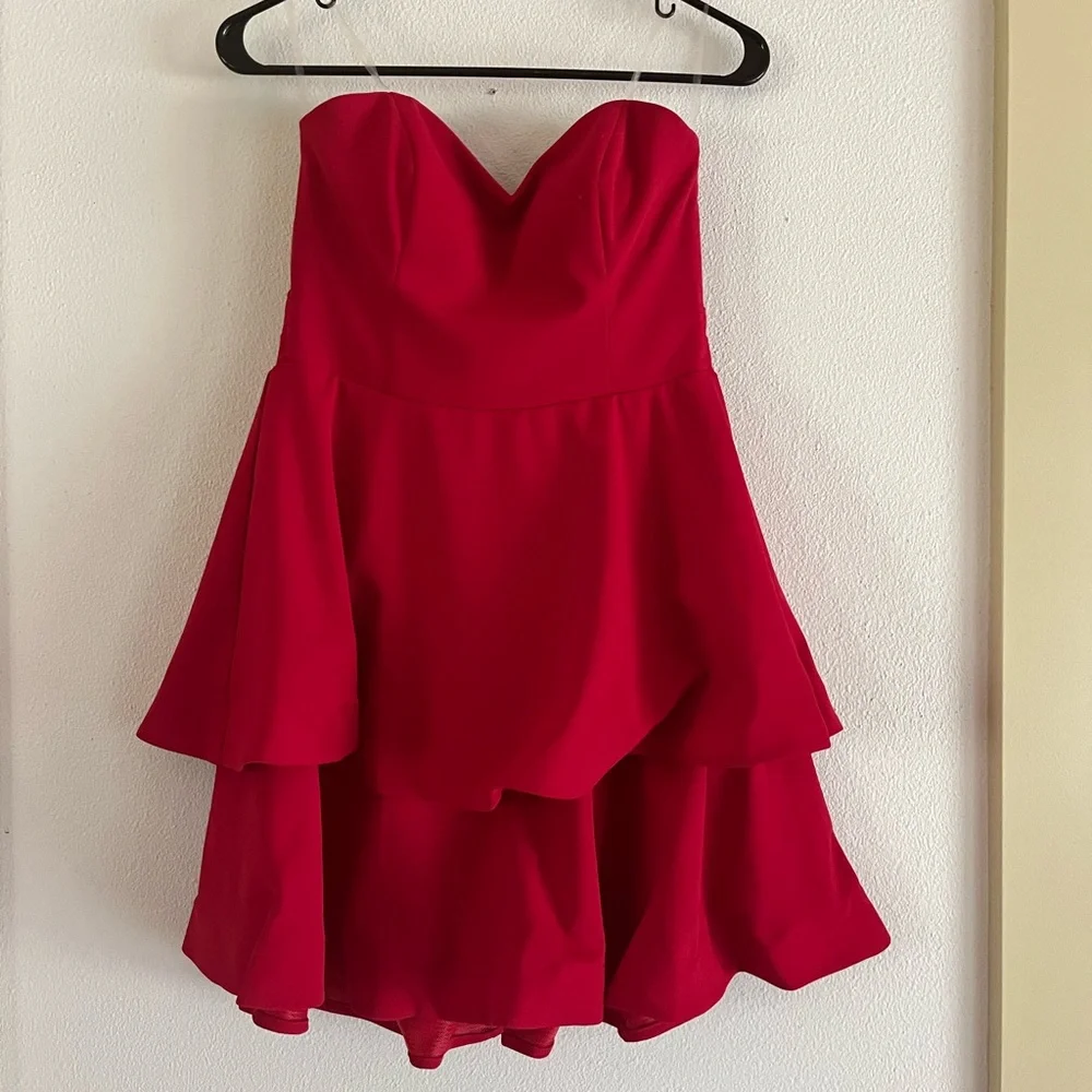 Strapless Red Mini - Picture 1 of 6
